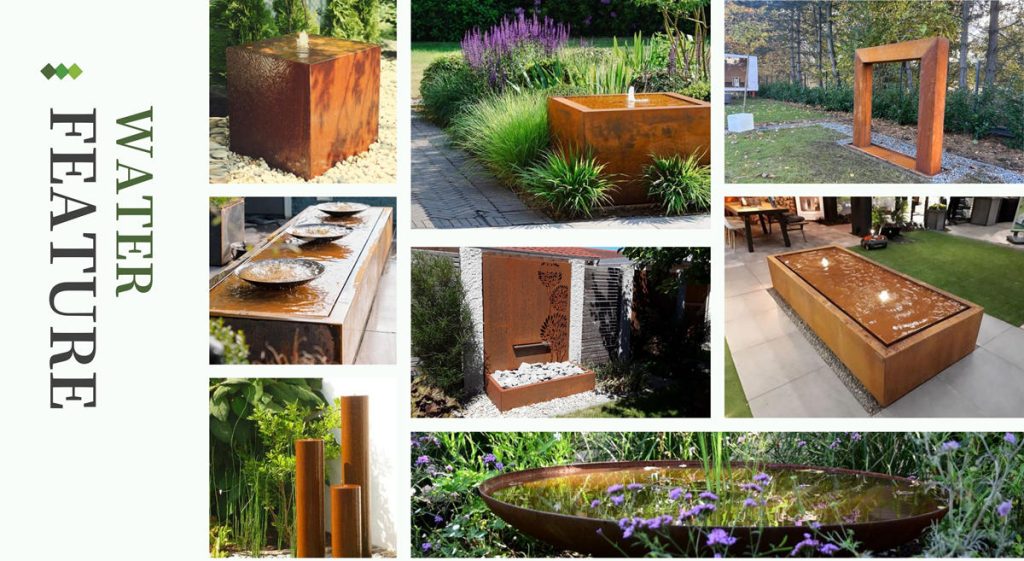 Outdoor Rusted Water Features for Sale