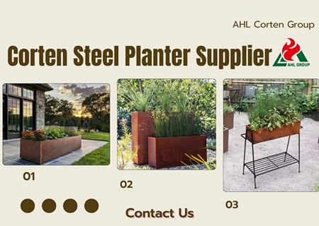 outdoor corten planter for sale