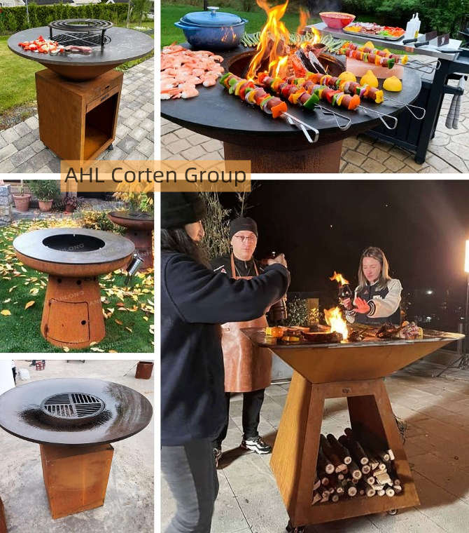 outdoor corten bbq grills for sale